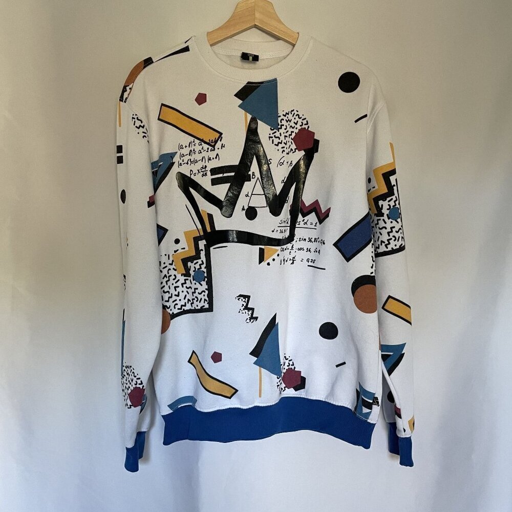 Vintage 80s Style Sweatshirt Crew Neck Large Screenshot men's size large